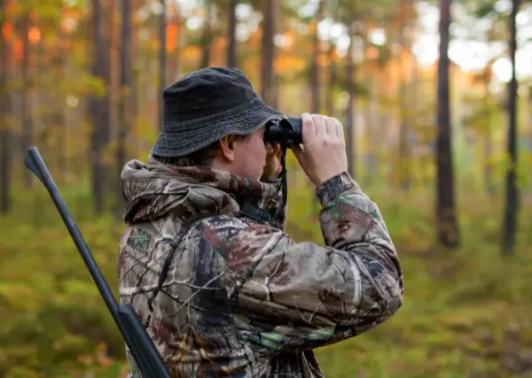 hunter in a forest