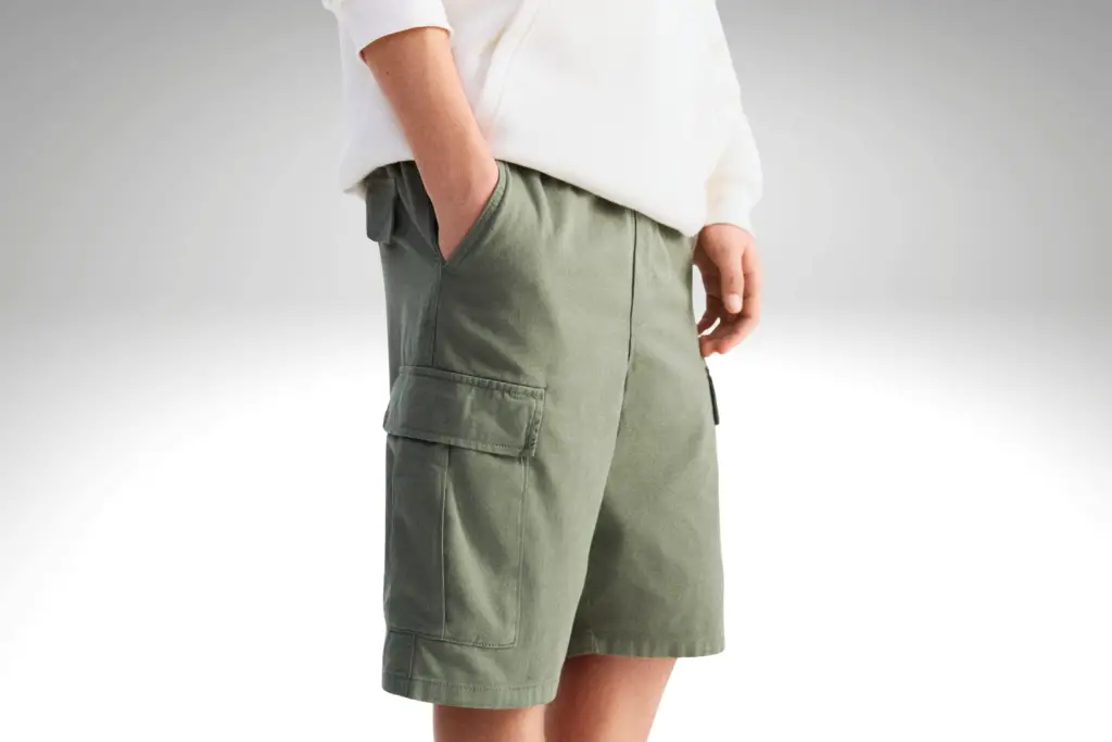 twill cargo shorts